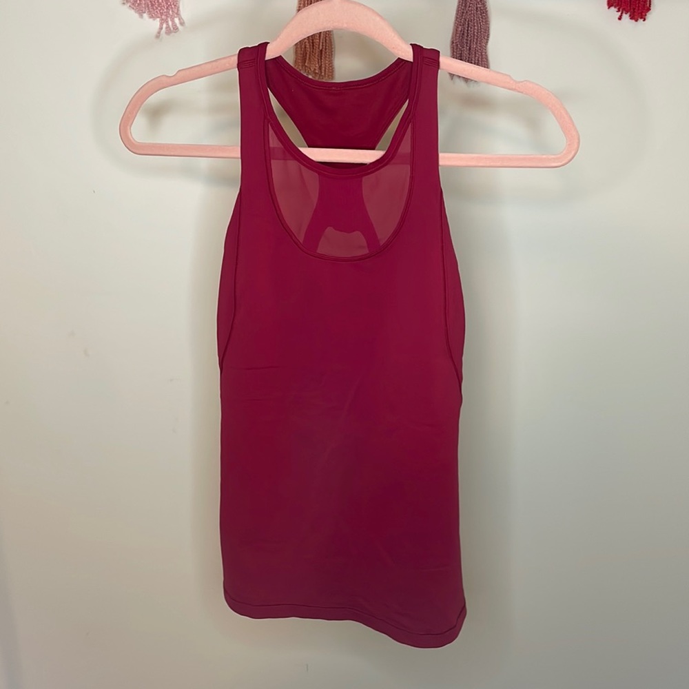 32 Lululemon tank size 4 red with corset type back